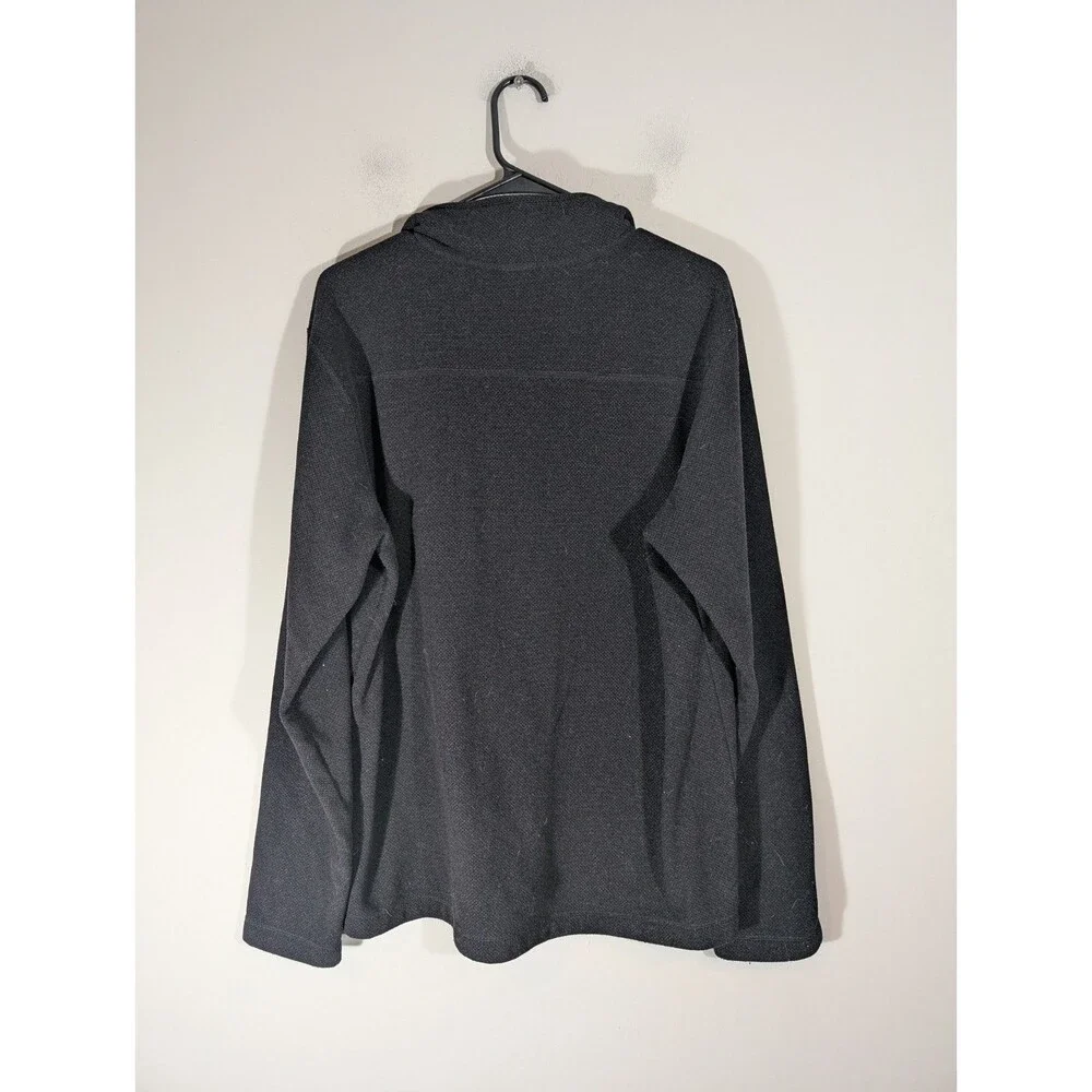 The North Face‎ Mens Black 1/4 Zip Fleece Jacket Sz Large Outdoor Hiking Gopcore